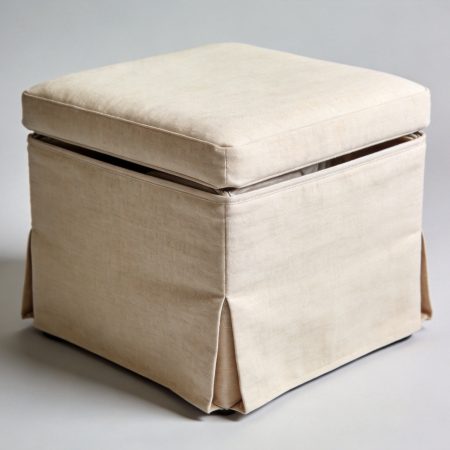 Folding Fabric Cube Storage Ottoman